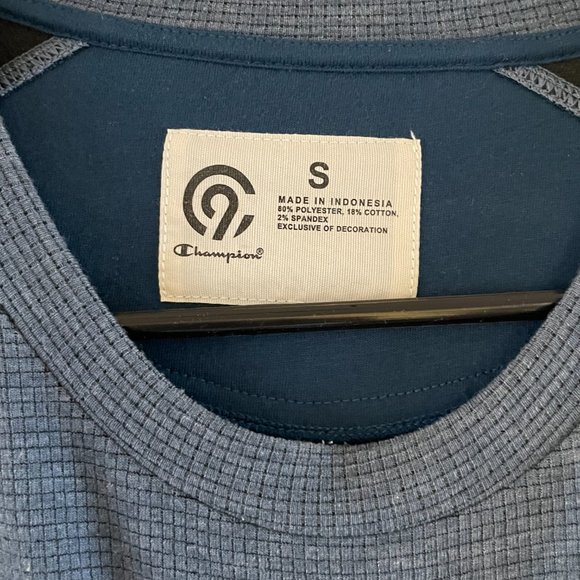 Champion Men's Grey Long Sleeve Shirt - Size S - Picture 3 of 4